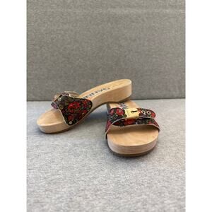 Ganni x Dr. Scholl's Floral Wood slides - Size 6